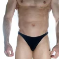 BUĞZ Erkek Arkası Büzgülü Siyah Brazillian Slip