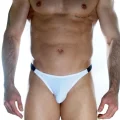 BUĞZ Erkek Beyaz Arkası Büzgülü Brazillian Slip