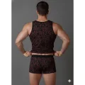 BUĞZ Erkek Desenli Tank Top Boxer Takımı