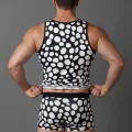 BUĞZ Erkek Desenli Tank Top Boxer Takımı