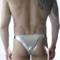 BUĞZ Erkek Gümüş Lame Brazillian Slip