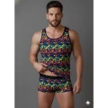 BUĞZ Erkek Renkli Tank Top Boxer Takımı