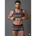 BUĞZ Erkek Renkli Tank Top Boxer Takımı