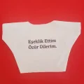 BUĞZ Eşeklik Ettim Yazılı Oyuncak Tişörtü