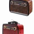 BUĞZ Eskitme Nostalji Tasarımlı Bluetoothlu Nostalji Radyo Ahşap Nostaljik Görünümlü - BUĞZ