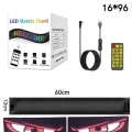  Esnek Katlanabilir Panel Led Cama Yapışır Uygulama İle Kontrol Dijital Tabela Kayar 60cm 16X96 LED