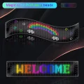 BUĞZ Esnek USB 5V Bluetooth Uygulama Kontrollü 16x64 LED Matrix Panel, Kayan Yazı Gösterimi
