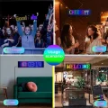 BUĞZ Esnek USB 5V Bluetooth Uygulama Kontrollü 16x64 LED Matrix Panel, Kayan Yazı Gösterimi