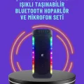  Ev ve Dış Mekan Kullanımına Uygun RGB Işıklı Hoparlör