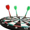 BUĞZ Ev ve Oyun Alanları İçin 15 İnç Dart Tahtası 4 Dart Oku Dahil