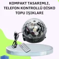 Ev ve Parti İçin Masaüstü Bluetooth Disko Topu Işık Gösterisi