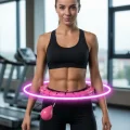BUĞZ Evde Spor İçin Akıllı Hula Hoop Çemberi Bel İnceltici Mor