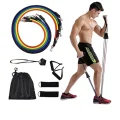 BUĞZ Evde Spor İçin Çok Amaçlı Direnç Lastiği Antrenman Seti 11 Parça