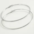 BUĞZ Ezme Metal Halka Küpe 8-9-10 cm