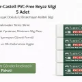 BUĞZ Faber-Castell  No24 PVC Free Beyaz Silgi 5 Adet İz Bırakmayan Yumuşak Dokulu Okul Ofis Silgisi