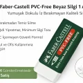 BUĞZ Faber-Castell PVC-Free No24 Beyaz Silgi 1 Adet Yumuşak Dokulu İz Bırakmayan Kaliteli Silgi