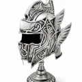BUĞZ Fantastik Tasarımlı Miğfer Biblosu - Metal - 53x20 cm Dekoratif Obje