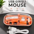 BUĞZ Fare Mouse Çift Modlu Kablosuz Bağlantılı 2.4GHz Destekli