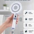 BUĞZ Filtre Hazneli Basınç Artırıcı Duş Başlığı Kireç Filtreli El Duşu
