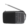 BUĞZ FM-AM pilli cep radyosu gri renk, kulaklık girişli, bluetooth yok, 2 yıl garantili