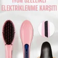 BUĞZ Fön Etkili Saç Düzleştirici Tarak Yıpranma Karşıtı Döner Kablo Isı Ayarlı - BUĞZ