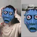 BUĞZ Frankenstein Temalı Sallanan Oynar Gözlü Maske