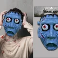BUĞZ Frankenstein Temalı Sallanan Oynar Gözlü Maske Bx40