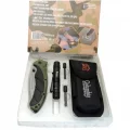 BUĞZ Fst-3070-b Kamp Çakısı Fenerli Grn. 21,5 Cm Manuel, Kemerlikli