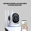 BUĞZ Full HD Akıllı IP Kamera Gece Görüşlü, Hareket Sensörlü, Çift Yönlü Ses ve Online Kayıt Özellikli