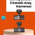 BUĞZ Full HD Araç Kamerası  Çift Yönlü Kayıt ve Darbe Sensörü