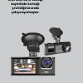  Full HD Araç Kamerası  Çift Yönlü Kayıt ve Darbe Sensörü