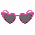 BUĞZ Fuşya Pembe Retro Kalp Gözlük – 80’ler 90’lar Stil Parti Gözlüğü