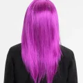 BUĞZ Fuşya Renk Düz Kesim Uzun Parti Peruğu Takma Saç