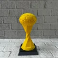 BUĞZ Futbol Toplu Sarı Kupa 21cm Masaüstü Dekor Ödül Figürü