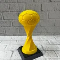 BUĞZ Futbol Toplu Sarı Kupa 21cm Masaüstü Dekor Ödül Figürü - Lisinya