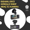  G-Sensör ve Hareket Algılama Destekli 1080p Araç İçi Güvenlik Kamerası