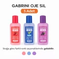 BUĞZ Gabrini Oje Sil Besleyici Aseton 125 ml Oje Çıkarıcı 3 Adet