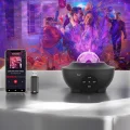 BUĞZ Galaxy Efektli LED Gece Lambası Projektörü Bluetooth Bağlantılı