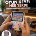 BUĞZ Game Box Mini 500 Adet Retro Oyun Taşınabilir Oyun Konsolu Yeni Nesil