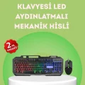 BUĞZ Gaming Klavye ve Mouse Seti PG8018 – Dayanıklı Tuşlar, Hızlı Komut