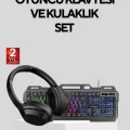 BUĞZ Gaming Set Işıklı Klavye Mouse + Bluetooth 5.2 Kulaklık Oyuncu Paketi