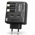 BUĞZ Gan+ Pd 40w Hızlı Şarj Adaptörü Çoklu Çıkış Usb-c Lightning Kablolu Hızlı Şarj Cihazı Ev Ofis Uyumlu Siyah
