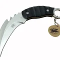 BUĞZ Gear Kargo X 0485 Tırtıklı Karambit Outdoor Bıçak 20 Cm - Kılıflı