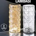BUĞZ Gece Lambası Kristal Lamba Dokunmatik Şarjlı Hediyelik