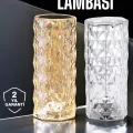  Gece Lambası Kristal Lamba Dokunmatik Şarjlı Hediyelik