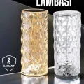 BUĞZ Gece Lambası Kristal Lamba Dokunmatik Şarjlı Hediyelik