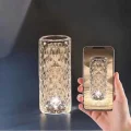 BUĞZ Gece Lambası Kristal Lamba Dokunmatik Şarjlı Hediyelik