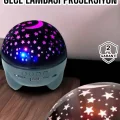 BUĞZ Gece Lambası Projeksiyon Görünümlü Şarjlı Yıldızlı Yuvarlak
