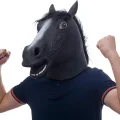 BUĞZ Gerçekçi At Kafası Maskesi Siyah Renk