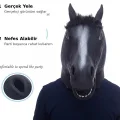 BUĞZ Gerçekçi At Kafası Maskesi Siyah Renk